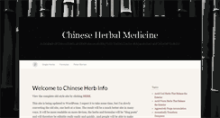 Desktop Screenshot of chineseherbinfo.com